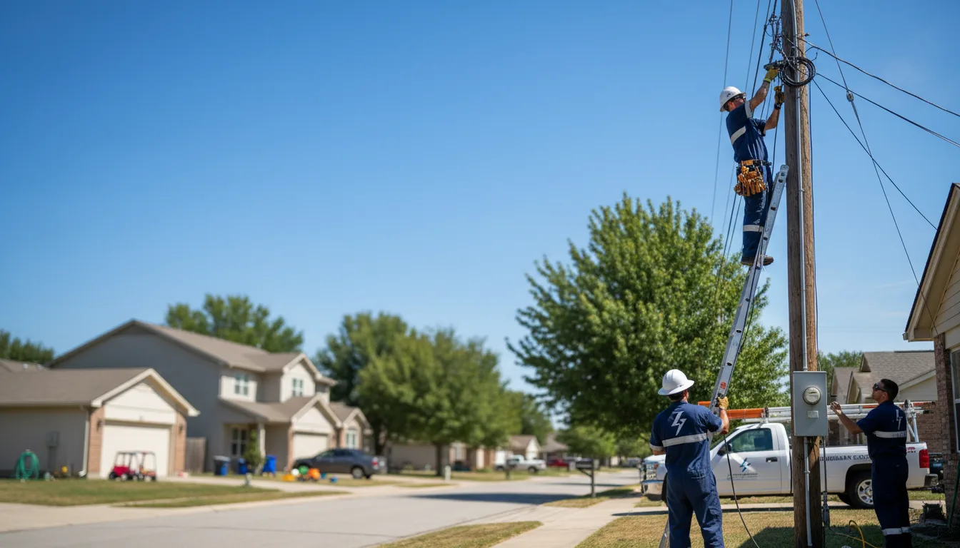 Residential electrician providing installation services in Staplehurst, NE